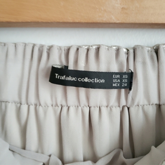 Zara Metallic Multi Colored Pleat Midi Skirt XS-S - Picture 5 of 6